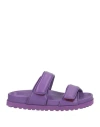 Gia Borghini X Pernille Teisbaek Double-strap Slides In Purple