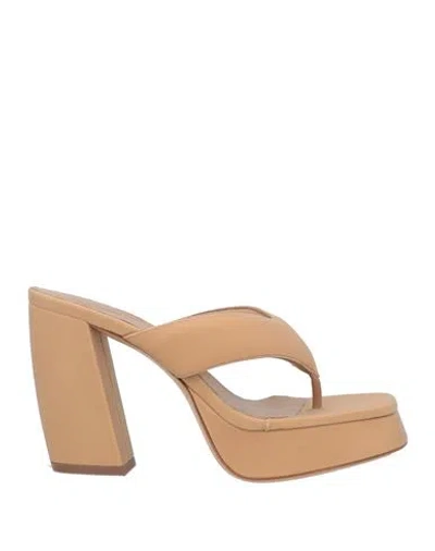 Gia Borghini Double-strap 110mm Sandals In Beige