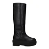 Gia Borghini Black Leather Gia 16 Boots
