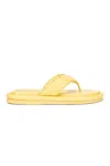 Gia Borghini Gia 5 Puffy Flat Sandals In Yellow