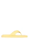 Gia Borghini Gia 5 Puffy Flat Sandals In Yellow