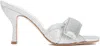 Gia Borghini Alodie 85 Glitter Mules In Metallic