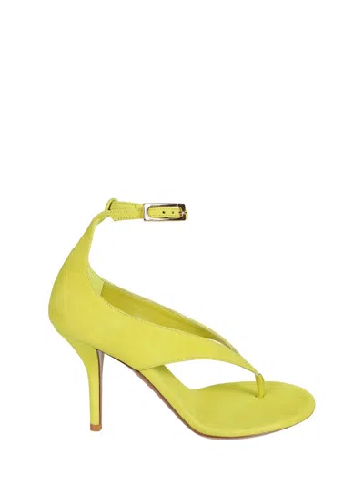 GIA BORGHINI WOMEN GREEN ANKLE STRAP HEELS