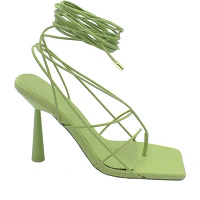 Gia Borghini Women's Lace Up Sandals In Apple Green