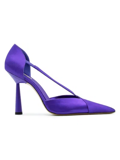 Gia Borghini Women's Satin D'orsay Pumps In Purple