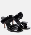 Gia Borghini Black Leather Sandal