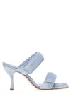 Gia Borghini Perni 03 Leather Sandals In Light Blue
