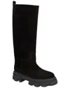 Gia Borghini Tall Puffer Boots In Black