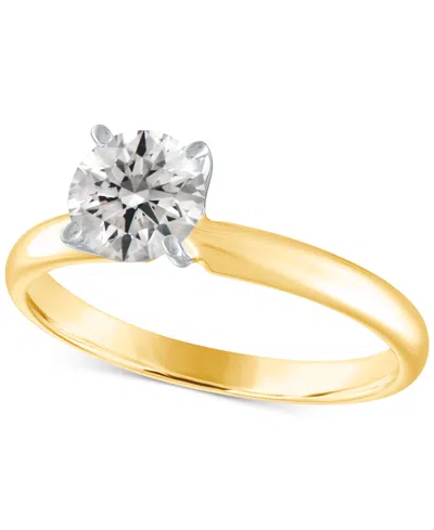 Gia Certified Diamonds Gia Certified Diamond Engagement Ring (1 Ct. T.w.) In 14k White Gold Or 14k Gold & 14k White Gold In Two Tone