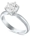 Gia Certified Diamonds Gia Certified Diamond Solitaire Engagement Ring (1-1/2 Ct. T.w.) In 14k White Gold