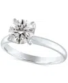 Gia Certified Diamonds Gia Certified Diamond Solitaire Engagement Ring (2 Ct. T.w.) In 14k White Gold In White Gold