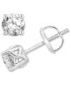 Gia Certified Diamonds Gia Certified Diamond Stud Earrings (3/4 Ct. T.w.) In 14k White Gold In White Gold