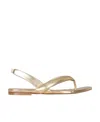 Gia Couture Bora Ankle-wrapped Sandals In Nude
