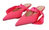 Gia Couture Pink Leather Lace Up Kitten Heels Pumps Shoes