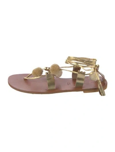 Pre-owned Gia Couture Leather Sandals In Pink