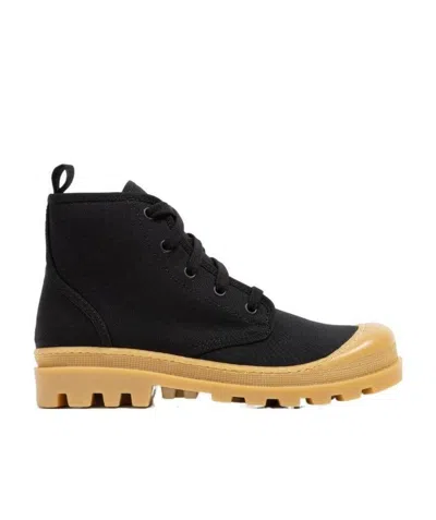 Gia Couture Perni Lace-up Short Boots In Black