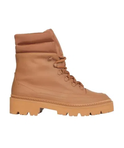 Gia Couture Strapping Design And Ankle Boots In Brown