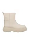 Gia Couture Ankle Boots In White