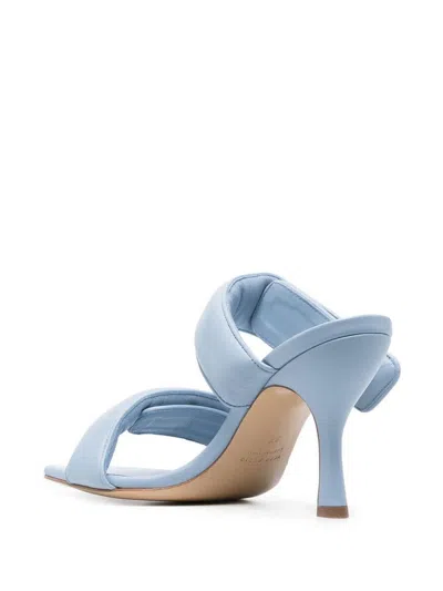 Gia Couture X Pernille Teisbaek Ice Blue Leather Perni 03 Sandals