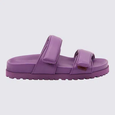 Gia Couture X Pernille Teisbaek Purple Leather Sandals