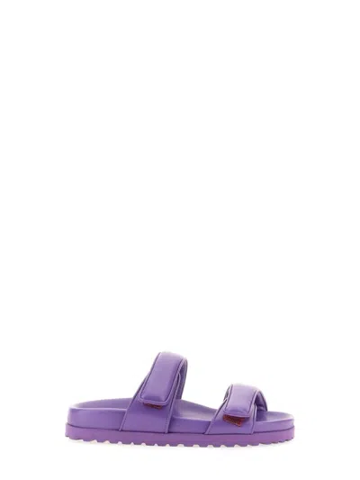 Gia Couture X Pernille Teisbaek Purple Leather Sandals