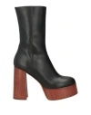 Gia Rhw Gia / Rhw Woman Ankle Boots Black Size 8 Leather In Black