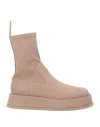 Gia Rhw Gia / Rhw Woman Ankle Boots Antique Rose Size 8 Textile Fibers In Pink