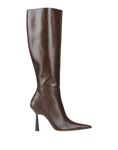 Gia Rhw Gia / Rhw Woman Boot Brown Size 10 Soft Leather In Black