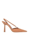 Gia Rhw Gia / Rhw Woman Pumps Camel Size 11 Textile Fibers In Beige
