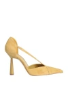 Gia Rhw Gia / Rhw Woman Pumps Mustard Size 8.5 Leather In Yellow