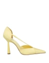 Gia Rhw Gia / Rhw Woman Pumps Pastel Yellow Size 9 Textile Fibers