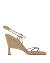 Gia Rhw Gia / Rhw Woman Sandals Beige Size 8 Soft Leather