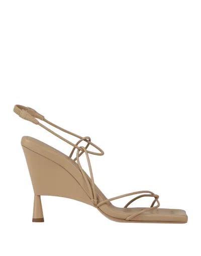 Gia Rhw Gia / Rhw Woman Sandals Beige Size 8 Soft Leather