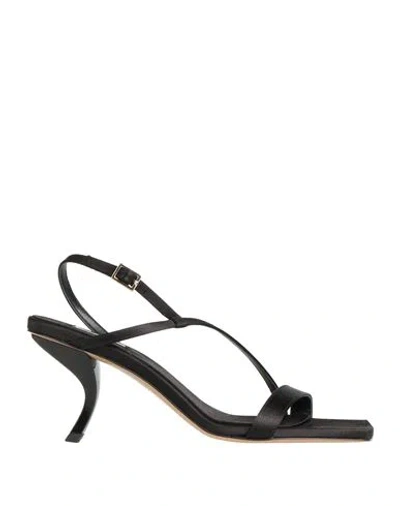 Gia Rhw Gia / Rhw Woman Sandals Black Size 6.5 Textile Fibers