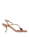Gia Rhw Gia / Rhw Woman Sandals Brown Size 11 Textile Fibers