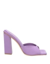 Gia Rhw Gia / Rhw Woman Sandals Light Purple Size 10 Textile Fibers In Purple