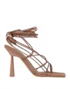 Gia Rhw Toe Strap Sandals In Brown