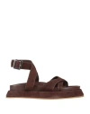 Gia Rhw Gia / Rhw Woman Thong Sandal Dark Brown Size 9 Leather