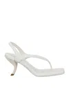 Gia Rhw Toe Strap Sandals In White