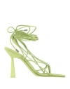 Gia Rhw Gia / Rhw Woman Thong Sandal Lime Green Size 8 Textile Fibers In Green