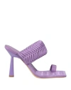 Gia Rhw Gia / Rhw Woman Thong Sandal Purple Size 7 Textile Fibers