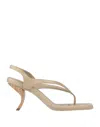 Gia Rhw Toe Strap Sandals In Beige