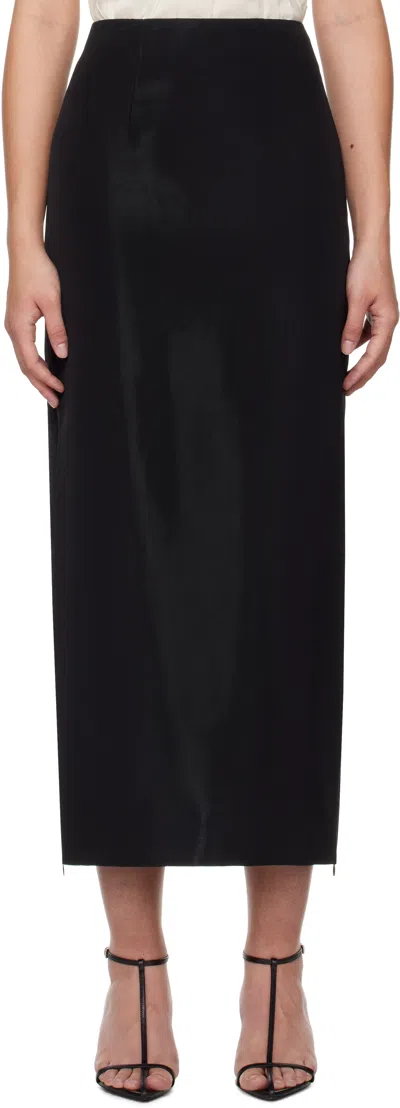 Gia Studios Black Aodai Maxi Skirt