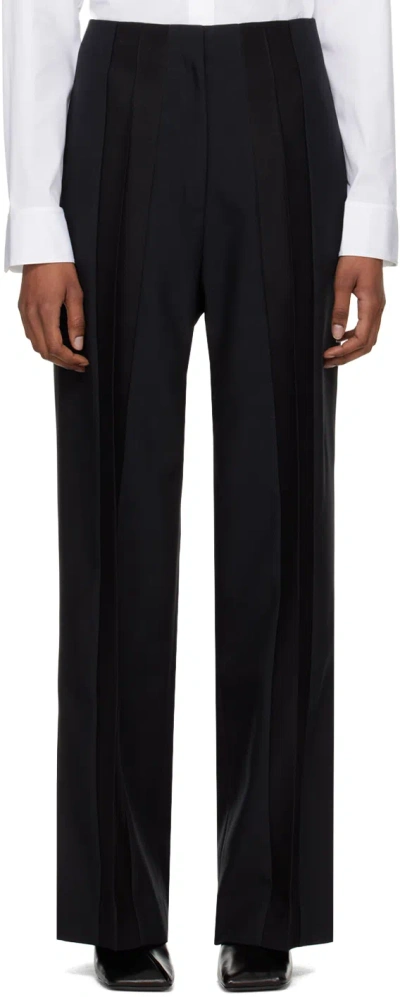 Gia Studios Black Creased Trousers
