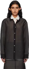 Gia Studios Black Estelle Shirt In Black