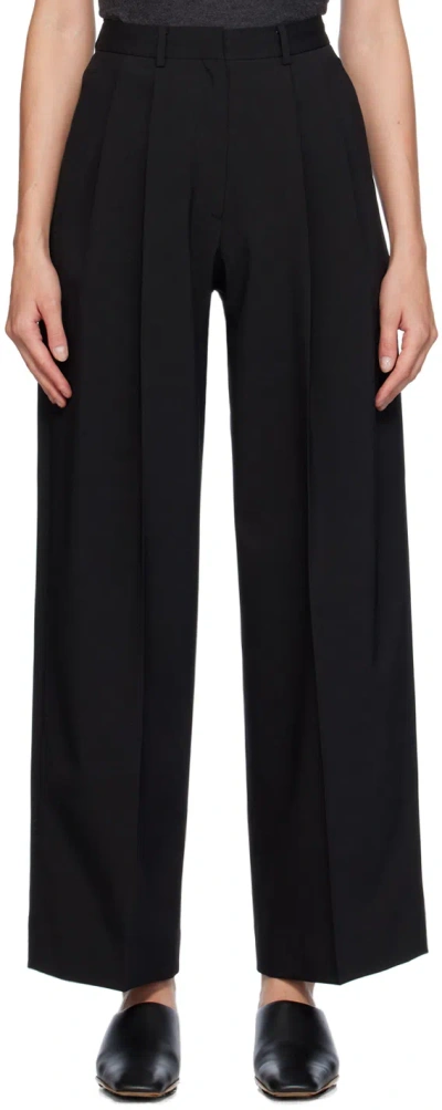 Gia Studios Black Pleated Trousers