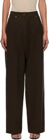 Gia Studios Brown Grace Trousers In Brown