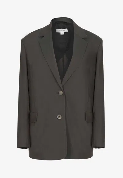 Gia Studios Demie Oversized Blazer In Brown