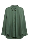 Gia Studios Doona Oversize Stretch Cotton Button-up Shirt In Multi