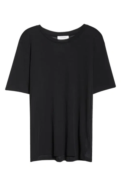 Gia Studios Jackie Cotton T-shirt In Black